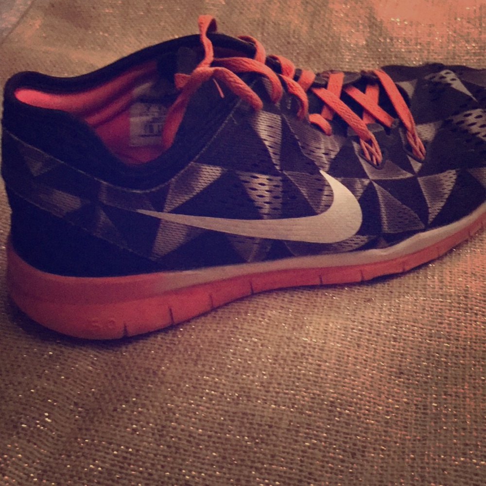 Black and pink Nike’s used